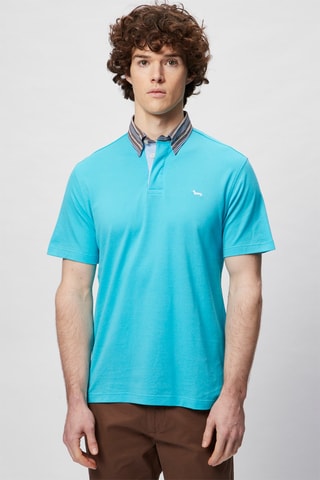 Polo - Harmont & Blaine - Blanco, negro y azul