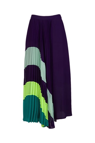Falda midi - Twinset - Azul y verde