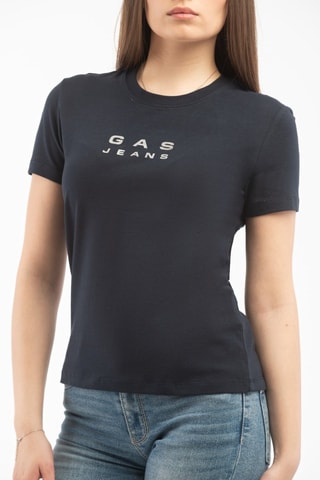 Camiseta - Blanco y azul