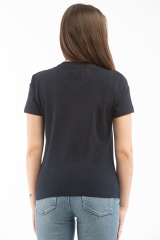 Camiseta - Blanco y azul