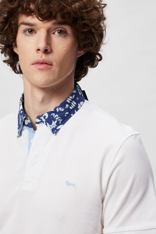 Polo - Harmont & Blaine - Blanco y azul