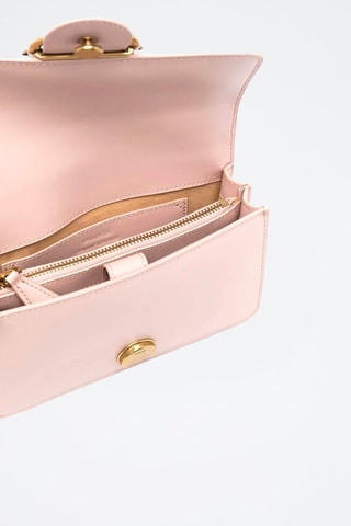 Bandolera Love One Mini - Pinko - Rosa y dorado