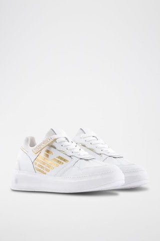 Zapatillas de piel - Emporio Armani - Blanco