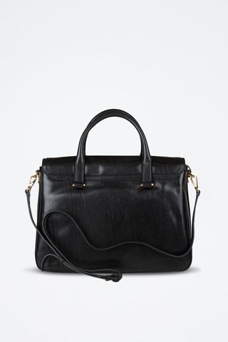 Bolso de piel Corsini - The Bridge - Negro y dorado