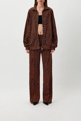 Pantalón - Pinko - Negro y naranja