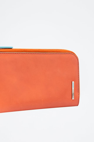 Cartera de piel - Piquadro - Naranja