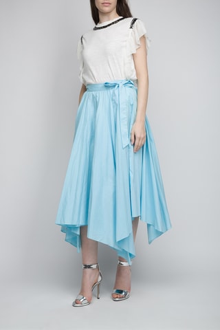 Falda plisada - Twinset - Azul