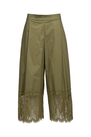 Falda pantalón de tiro alto - Twinset - Verde