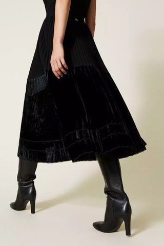 Falda larga - Twinset - Negro
