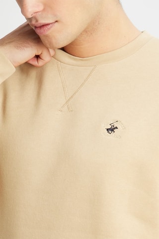 Sudadera - Beverly Hills - Beige y azul