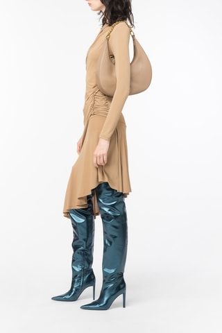 Vestido asimétrico - Pinko - Beige