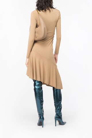 Vestido asimétrico - Pinko - Beige