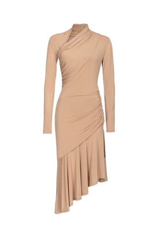 Vestido asimétrico - Pinko - Beige