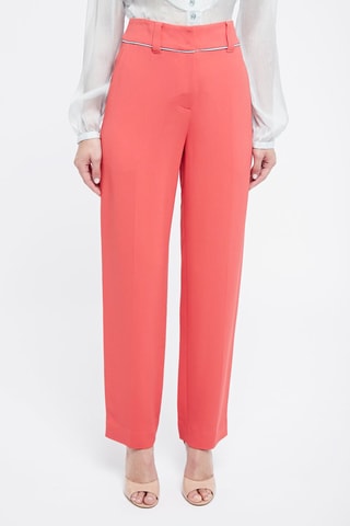 Pantalón recto - Emporio Armani - Blanco y rojo