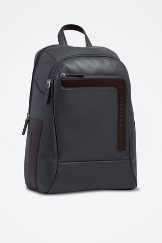 Mochila de piel - Piquadro - Azul
