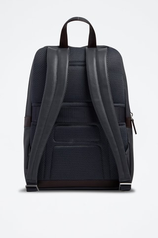 Mochila de piel - Piquadro - Azul