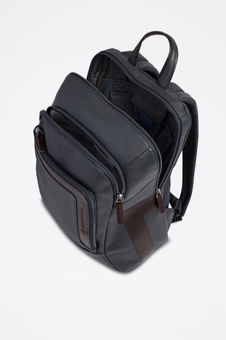 Mochila de piel - Piquadro - Azul