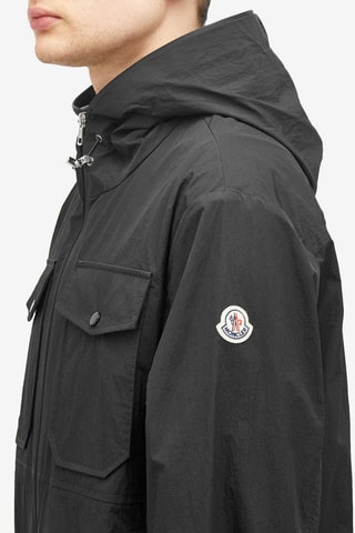 Chaqueta con capucha Plessur - Moncler - Negro