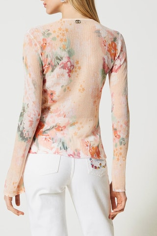 Jersey - Twinset - Verde, naranja y rosa