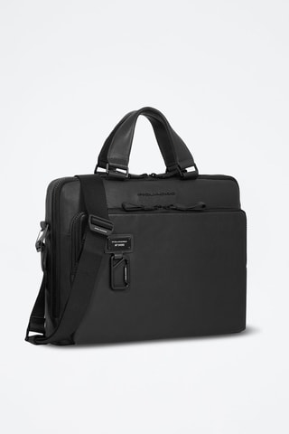 Maletín de piel - Piquadro - Negro