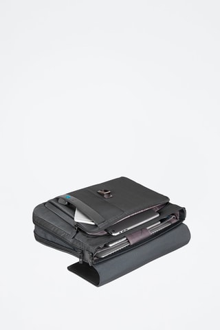 Funda para ordenador de piel - Piquadro - Negro