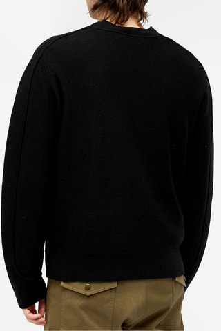 Jersey de lana Logo - Moncler - Negro