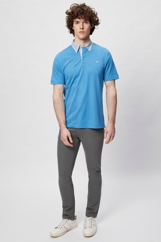Polo - Harmont & Blaine - Blanco, negro y azul