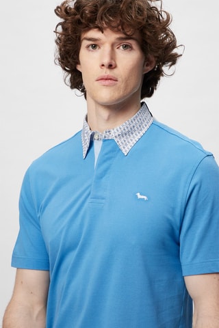 Polo - Harmont & Blaine - Blanco, negro y azul