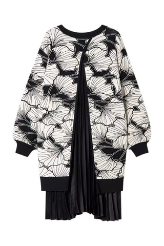 Vestido efecto doble prenda - Twinset - Negro