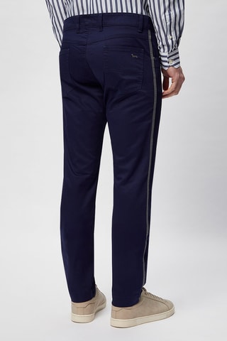 Pantalón recto - Harmont & Blaine - Azul y gris