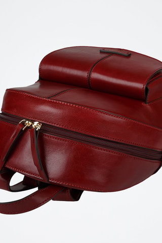 Mochila de piel Faentina - The Bridge - Rojo