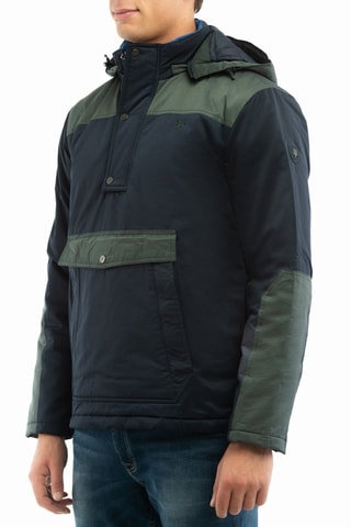 Anorak con capucha - Harmont & Blaine - Azul y verde