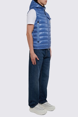 Chaleco con capucha Ragot - Moncler - Azul