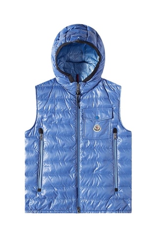 Chaleco con capucha Ragot - Moncler - Azul