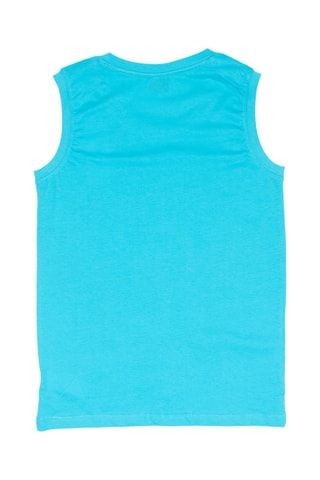 Camiseta de tirantes  - Blanco y azul
