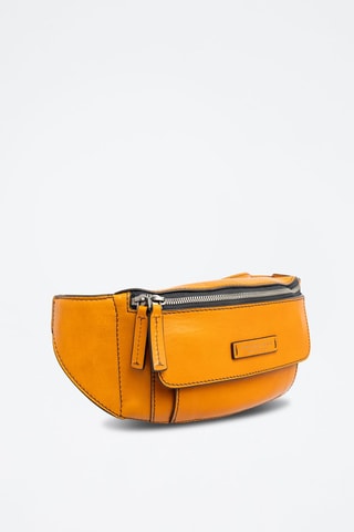 Riñonera de piel - Amarillo