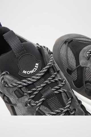 Zapatillas de piel con plataforma Compassor - Moncler - Blanco, negro y marrón