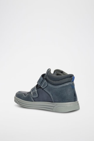 Botines de piel Play Arrow - Primigi - Azul y gris