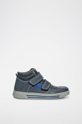 Botines de piel Play Arrow - Primigi - Azul y gris