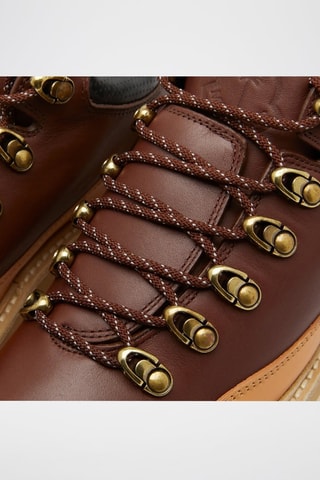 Derbies de piel Moncler Genius x Palm Angels - Moncler - Negro, beige y marrón