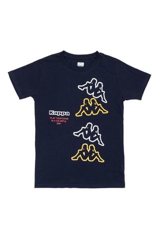 Camiseta - Kappa - Blanco, rojo y amarillo