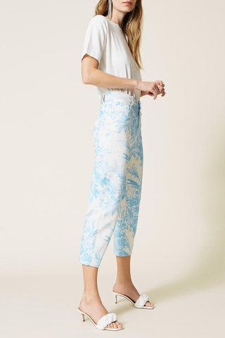 Pantalón pirata - Twinset - Azul