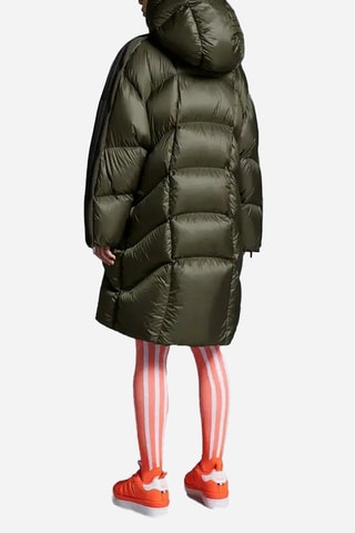 Anorak largo con capucha Moncler x Adidas Originals - Moncler - Negro y verde