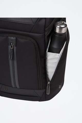 Mochila - Piquadro - Negro, plateado y gris