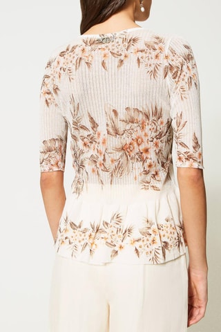Jersey - Twinset - Blanco, beige y marrón