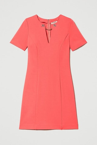 Vestido trapecio - Twinset - Rojo