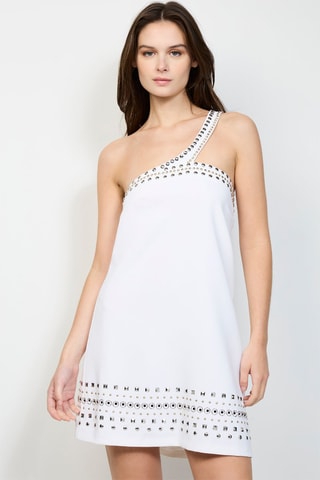 Vestido asimétrico - Pinko - Blanco
