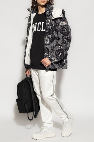 Anorak con capucha Gartempe - Moncler - Blanco y negro