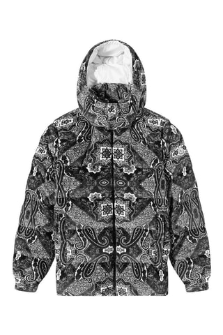 Anorak con capucha Gartempe - Moncler - Blanco y negro
