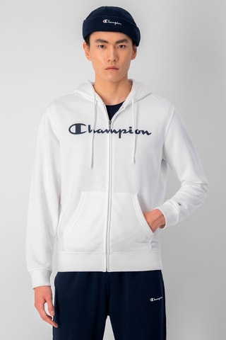 Sudadera con capucha - Champion - Blanco, negro y rojo